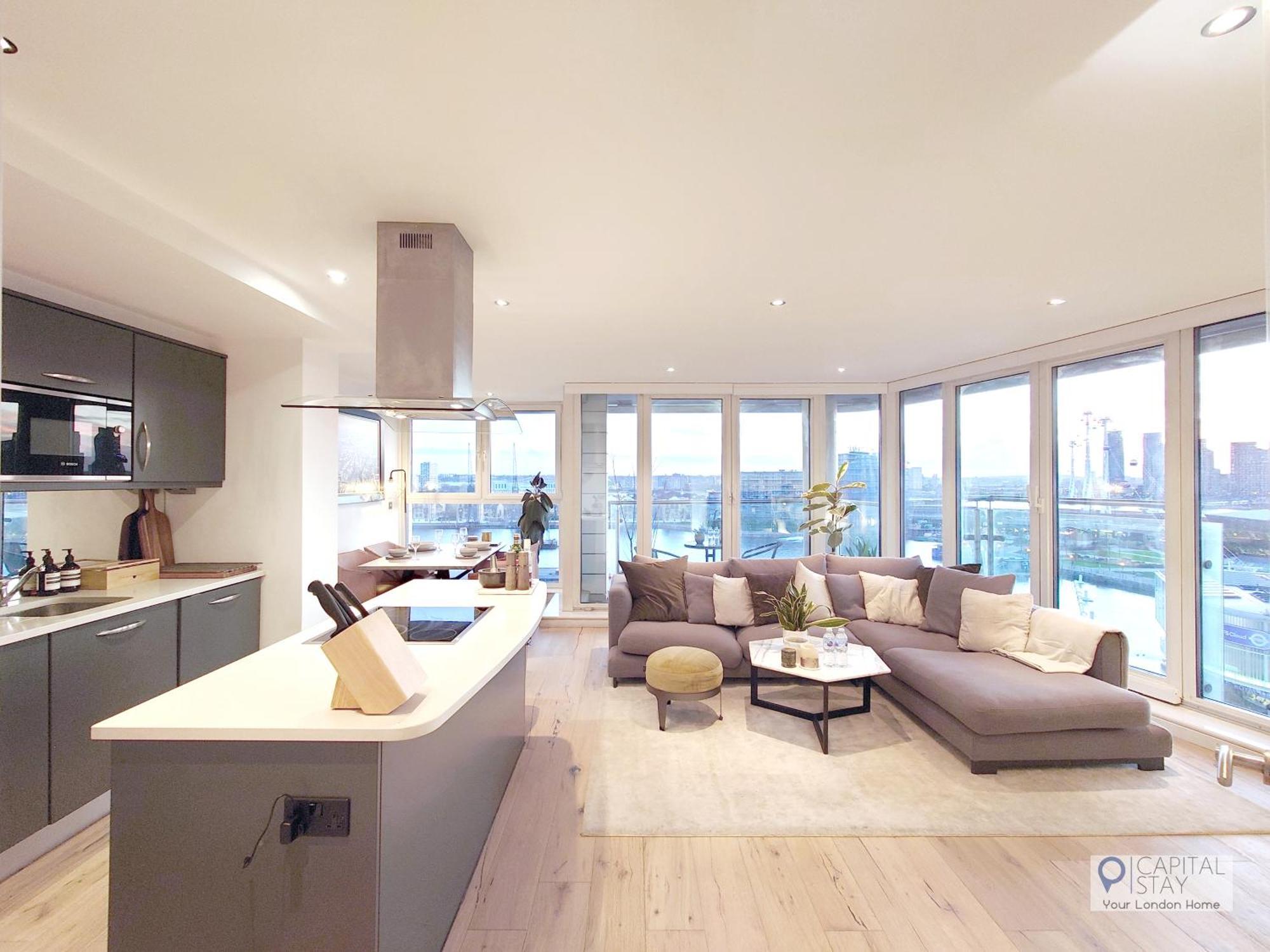 Deluxe Two Bed Apartment With River & City View London Exterior photo