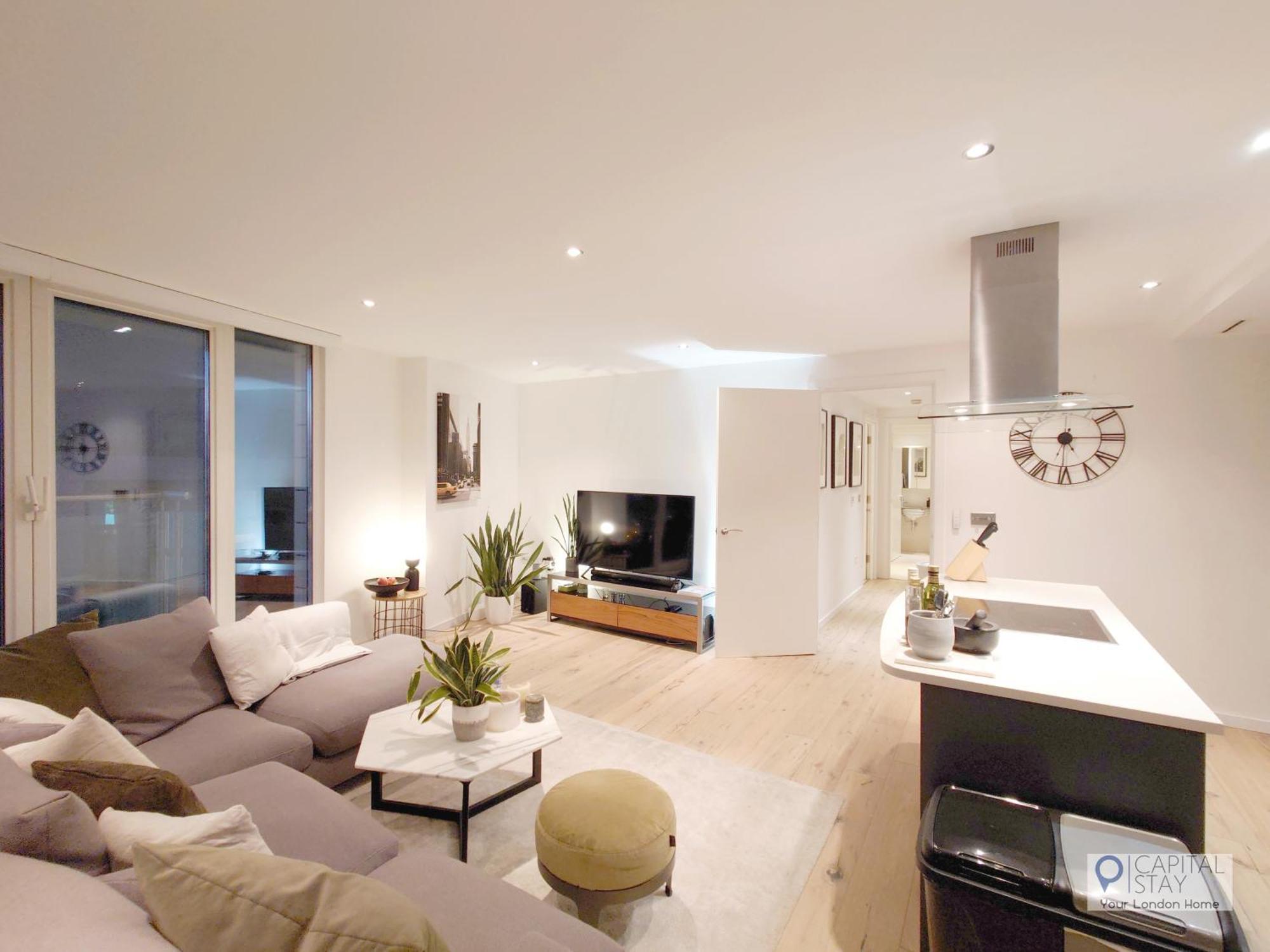 Deluxe Two Bed Apartment With River & City View London Exterior photo